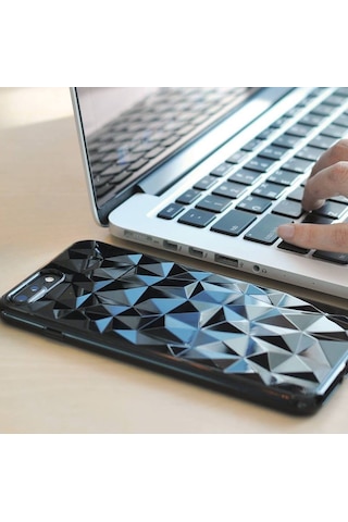 Ringke Air Prism 3d Elmas Yansıması Apple Uyumlu iPhone 7/8 Plus İle Kılıf Ink Black Ultra Hafif Esnek İnce