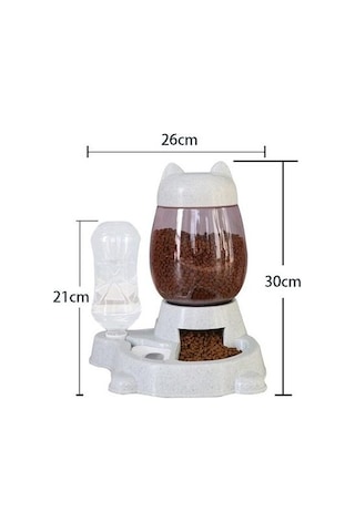 Soulader Otomatik Su Ve Mama Makinesi 2.2 Litre Kapasiteli Evcil Hayvan Besleyici Köpek Kedi Suluk Yemek Kabı