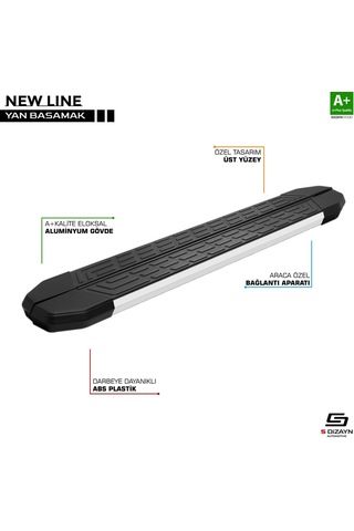 Dacia Jogger Newline Aluminyum Yan Basamak 213 Cm 2022 Üzeri