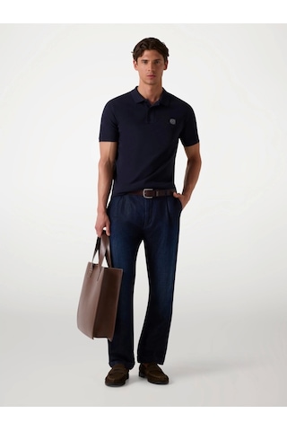 Guess Washed Erkek Lacivert Slim Fit Polo T-shirt M2yp24kc9t1-g7v2 Lacivert