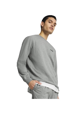 Puma Ess Small No. 1 Logo Gri Erkek Sweatshirt 682564-03 Gri