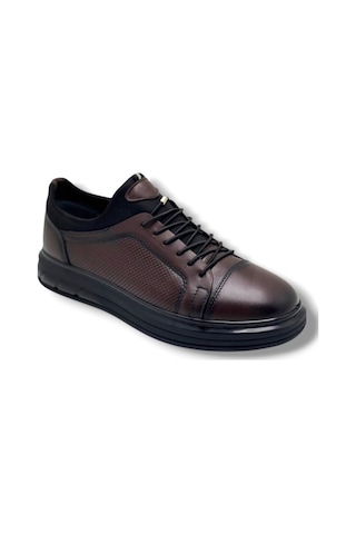 Hidayet Özel 1228-26 Hakiki Deri Streçli Slip On Anatomik Erkek Ayakkabı Kahverengi