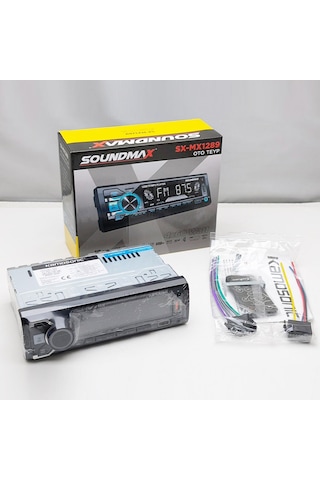 Soundmax Sx-mx1289 Araç Oto Teyp 4x50 Watt Bt Senkronizasyon 2xusb Tf Aux Fm 7 Renk Ekranlı
