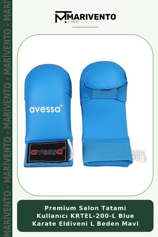 Premium Salon Tatami Kullanıcı Krtel-200-l Blue Karate Eldiveni L Beden Mavi