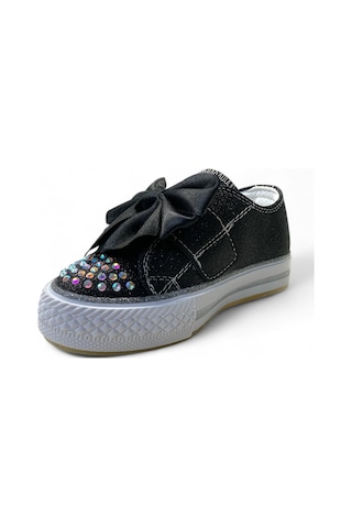 Tuğba Ortopedi 1210 Kız Çocuk Okul Öncesi Kurdele Işıklı Sneaker Siyah