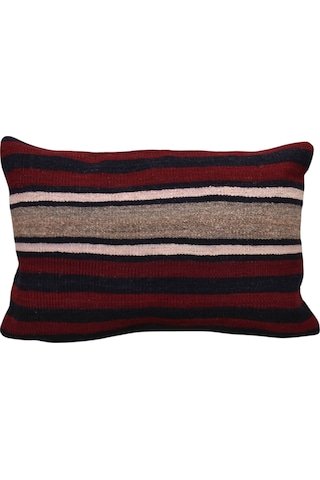 Zehra Abla Halı Yeni El Dokuma Dekoratif Kilim Kırlent Yastık Kılıfı 6699 Çok Renkli