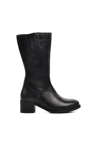 Voyager 9289 Siyah İçi Polarlı Hakiki Deri Kadın Çizme 001