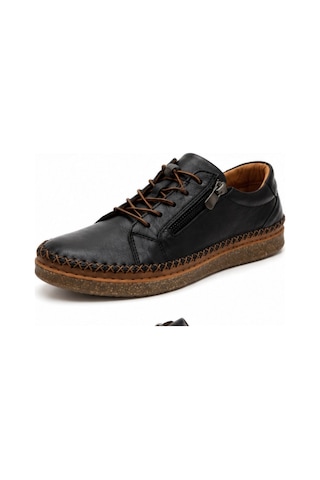 N Napa Shoe Np.8207.siyah Deri Ayakkabı