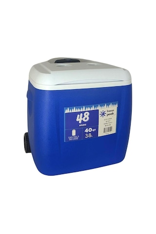 Freeze Peak Eco Cool 40qt 38 Litre Tekerlekli Buzluk - Mavi Mavi