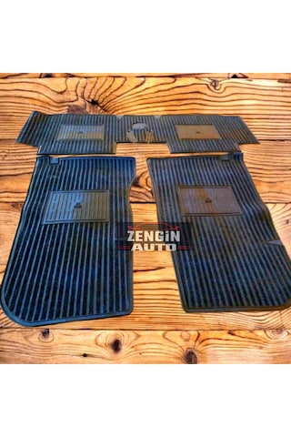 Tofaş Uyumlu Paspas Mavi T Logolu Dekorlu Mavi Iplikli