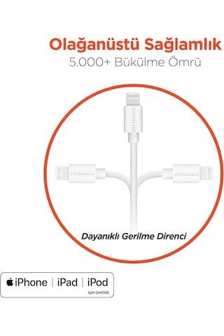 Hypergear Lıghtnıng Mfı Kablo 1.2m Beyaz