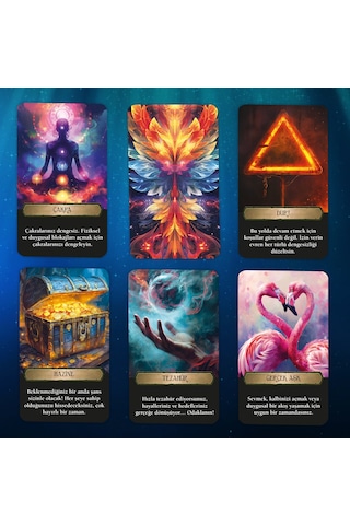 Evrenden Mesajlar Tarot Kehanet Destesi / 90 Açıklamalı Kart