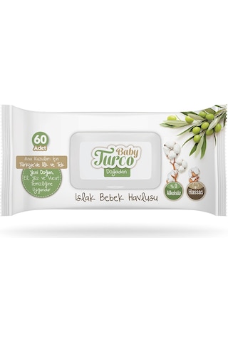 Baby Turco Doğadan Bebek Islak Mendil 3 X 60 Adet