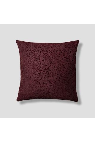 Sezyon Yuna Desenli 45 45 Bordo Kırlent Kılıfı Bordo