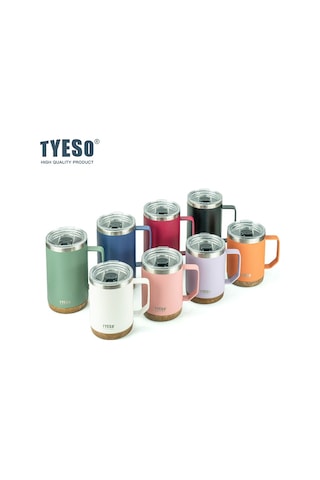 Tyeso Venus Mug Vakumlu Paslanmaz Çelik Termal Kapaklı 530ml Lacivert