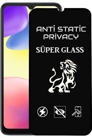 Xiaomi Redmi 10a Tam Kaplayan Anti Statik Hayalet Süper Cam Ekran Koruyucu