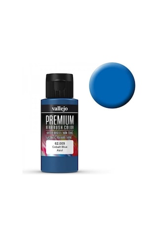 Vallejo 62009 60 Ml. Cobalt Blue, Opaque, Premium Rc Color Serisi Model Boyası Renkli