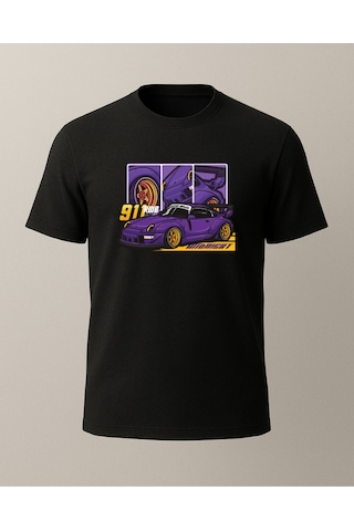 Hugo Boss 911 Baskılı T-shirt Siyah