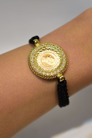 Yenigün Kuyumculuk  22 Ayar Çeyrek Altınlı Taşlı Çerçeveli Bileklik