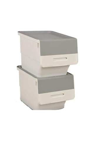 Motek Beyaz Tekerlekli Organizer Çok Amaçlı Saklama Kutusu 2x33 Lt