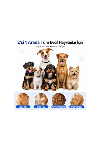 Kıtık Açıcı Tarak Kedi Köpek Tüy Topak Açıcı Paslanmaz Metal Dişli Kaymaz Saplı Evcil Hayvan Bakım Fırçası Uzun Kısa Tüylü