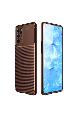 Oppo Reno 6 4G Kilif Karbon Silikon Case 523426362