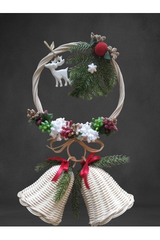 Bambu Noel Temalı Kapı Çelengi