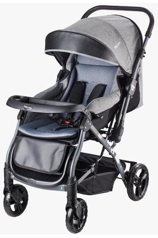 Baby Care 65 Capron Çift Yönlü Bebek Arabası Gri