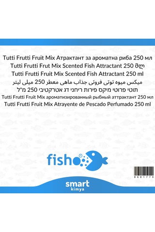 Tutti Frutti Meyve Karışımı Kokulu Balık Cezbedici 250 Ml
