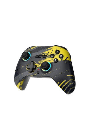 Tactical Mortal 2.4 Ghz/bt Çift Kablosuz Mod - Chromatic Rgb - Makro - Silikon Switch - Hall 3d - Titreşimli - Turbo Modu - 18 Tuşlu Gamepad - Blackout Yellow
