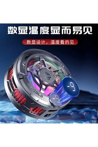 K20 Magsafe Destekli Telefon Soğutucu Radyatör Kablolu Rgb Fan