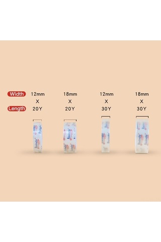 Prestigegoods Şeffaf Yapışkan Bant Seti - 8 Adet 18mm X 20y, Güçlü Yapıştırma, Ofis/ev İçin