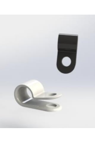 6.4 1-4" Mm Kablo Klipsi 100 Adet Beyaz 6.4 1-4" Mm Kablo Klipsi 100 Adet Beyaz
