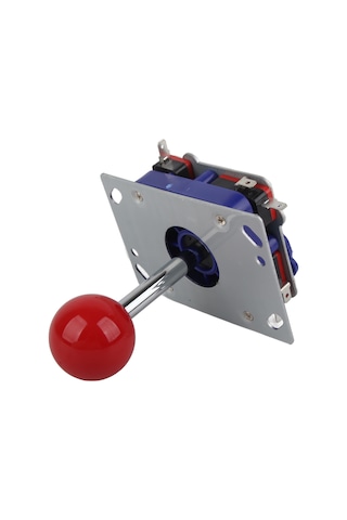 Kangvka Kırmızı Uzun Kolu Oyun Joystick'i - 2/4/8 Yönlü İşlem, Anti-kayma Somunlu, Dayanıklı Metal Gövde, Oyun Konsolleri İçin