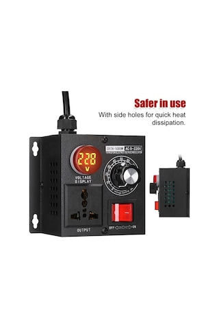 Besthome1 5000w Güç Regülatörü - Motor Hız, Aydınlatma, Isıtma İçin Evrensel Voltaj Ayarlayıcı Çok Renkli Çok Renkli