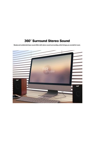 Springsun Sada V-160 Usb Kablolu Ahşap Kombinasyon Hoparlörler Bilgisayar Hoparlörleri Bas Stereo Müzik Çalar Masaüstü Dizüstü
