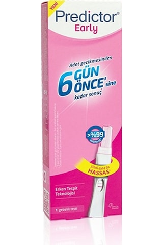 Predictor Early Erken Gebelik Testi 1 Test x 2 Paket