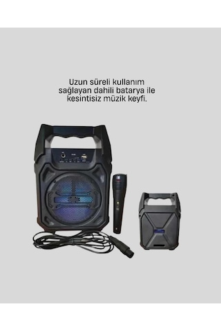 Mey İthalat 15w Güçlü Ses Çıkışlı Bluetooth Hoparlör Fm Radyo Ve Mikrofon Destekli