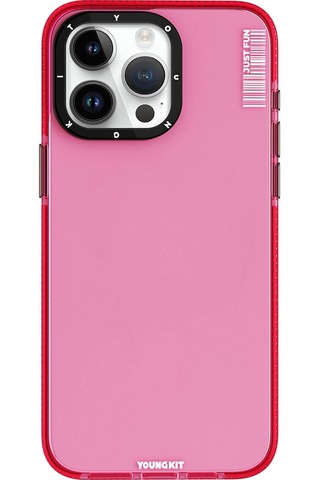 Apple Uyumlu iPhone 15 Pro Kılıf Pürüzsüz Düz Arka Yüzey Youngkit Crystal Color Serisi Kapak