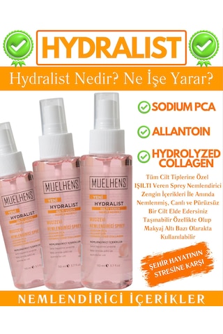 Muelhens Hydralist Işıltı Veren Nemlendirici Sprey 110 ML
