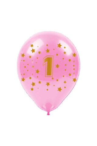 Çepeçevre 1 Yaş Kız One Balon 10'Lu