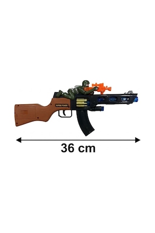 Sniper Tüfek Asker Temalı Işıklı Ve Pilli Işıklı Namlulu Eğlenceli Oyuncak