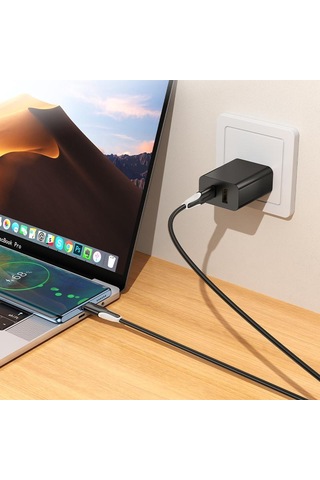 Borofone Bx119 Yeni 60w Usb-c / Tip-c Usb-c / Tip-c Hızlı Şarj Veri Kablosu, Uzunluk: 1m Siyah