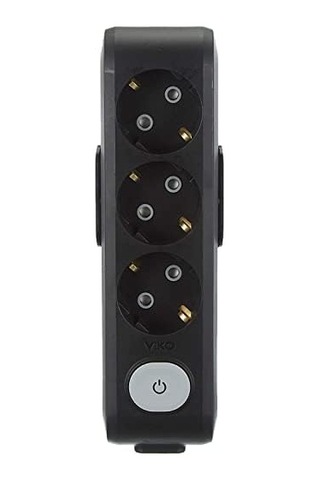 Multi-let Siyah Priz Anahtarlı Lı Çocuk Korumalı Klemensli 12