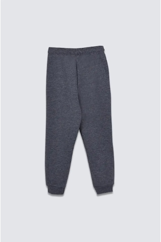 Bunny Hopp 2 Iplik Şardonlu Düz Renk Beli Bağcıklı Cepli Unisex Çocuk Eşofman Altı Gri