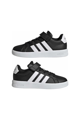 Adidas Grand Court 3.0 El C Unisex Çocuk Sneaker Hp3533 Siyah