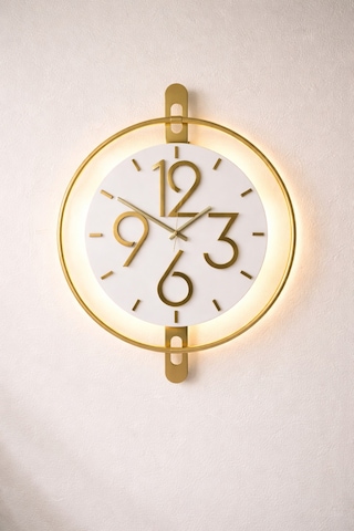 Pey Aksesuar Metal -çelik Gövde -ideal Boy 40x50cm - Metal Ledli Duvar Dekor M46-gold-beyaz-gold Mobilya Ma46-gold-siyah-gold
