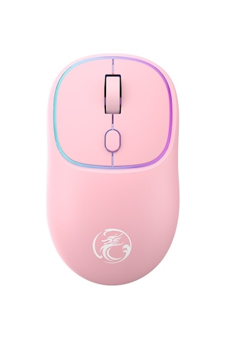 İmıce W-618 Şarj Edilebilir 4 Düğme 1600 Dpı 2.4ghz Bilgisayar Pc Dizüstü Bilgisayar İçin Bluetooth Sessiz Kablosuz Fare Pembe Diğer