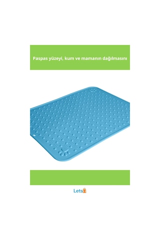 Kaymaz Dayanıklı Pvc Tuvalet Önü Paspası 52x42 Cm
