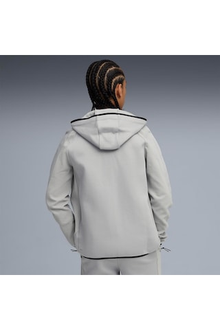Puma Evostripe Erkek Gri Kapüşonlu Ceket Gri